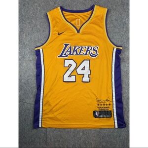 Nike Los Angeles Lakers #24 Kobe Bryant Jersey Mens Yellow Sleeveless Basketball
